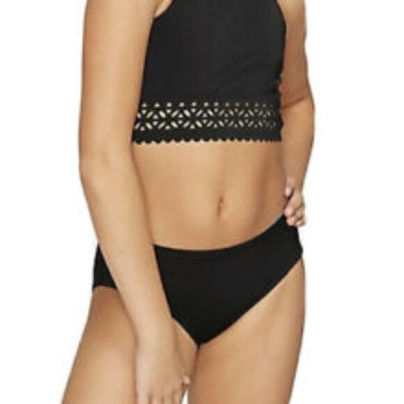 Black 2 Pcs Justice Bikini Swimsuit Size 8 - Picture 14 of 14